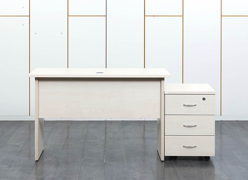 Комплект офисной мебели стол с тумбой  1 200х600х750 ЛДСП Клен   (СППВ6к-10121)