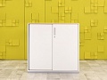 Шкаф для документов офисный Steelcase ЛДСП Белый Франция  ШД2ДБ3-04026