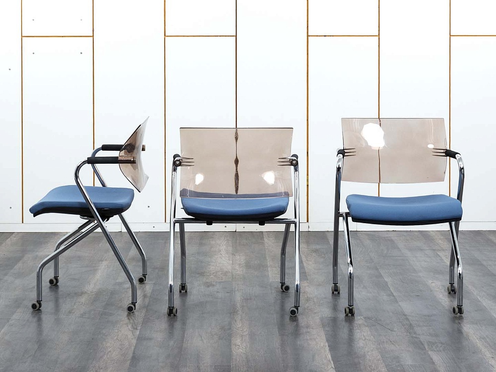 Конференц кресло для переговорной  Синий Ткань LUXY Aire JR  (УНТН-21013)