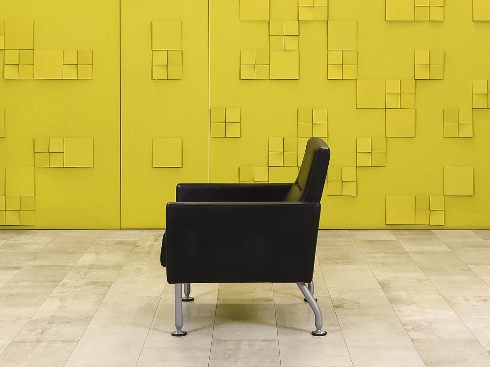 Комплект мягкой мебели Steelcase Кожа Чёрный Франция  ДНКЧК-06026