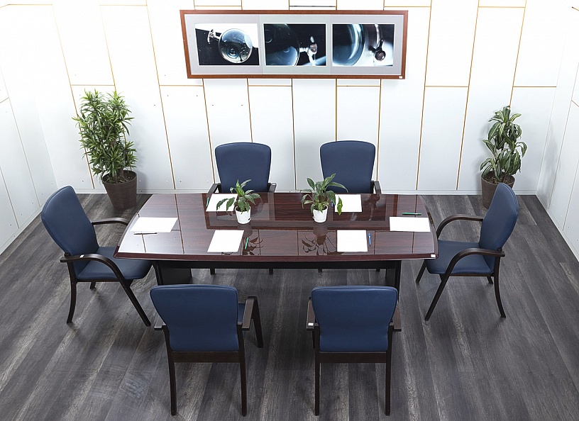 Офисный стол для переговоров Cannes 2 340х1 000х780 МДФ Махагон   (СГПШ-18061)