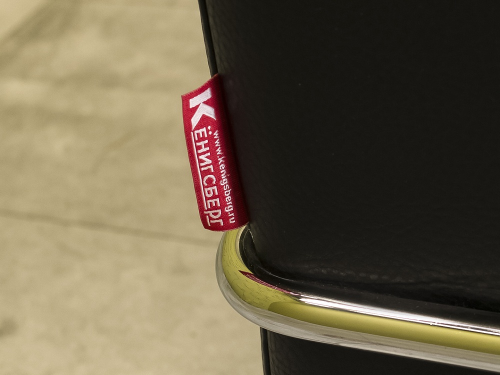 Офисный диван Кенигсберг Кожзам Чёрный Россия  ДНКЧ-13115