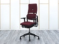 Офисное кресло руководителя  SteelCase Ткань Красный Please 2  (КРТК-21034)