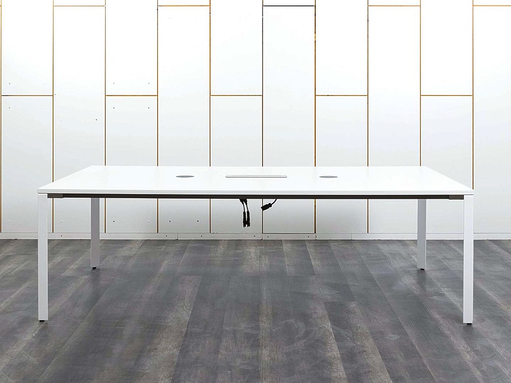 Офисный стол для переговоров Herman Miller 2 400х1 400х750 ЛДСП Белый   (СГПБ-02122)