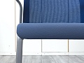 Конференц кресло для переговорной  Синий Сетка SteelCase   (УНСН-30074)