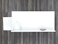Кабинет руководителя Herman Miller 1 800х880х820 ЛДСП Белый   (КРБ-13112)