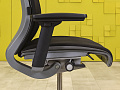 Офисное кресло для персонала на колесах Think Steelcase Ткань Чёрный Франция  КПТЧ-24025