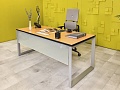 Стол для руководителя   Steelcase ЛДСП Ольха Германия  СРПЛ-30016