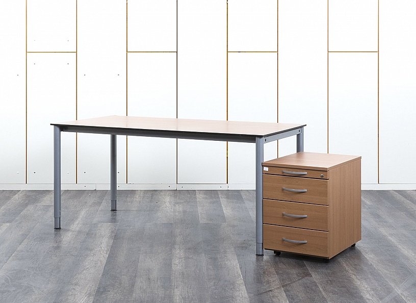 Комплект офисной мебели стол с тумбой Kinnarps 1 600х800х740 ЛДСП Ольха   (СППЛк-28042)