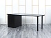 Комплект офисной мебели стол с тумбой IKEA 2 000х800х760 ЛДСП Черный   (СППЧ1Кл-05064)