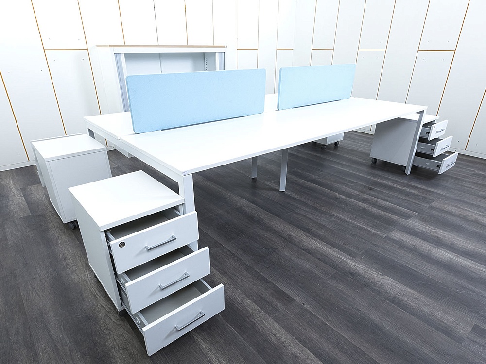 Комплект офисной мебели Herman Miller 2 800х1 630х750 ЛДСП Белый   (КОМБ1-30033)