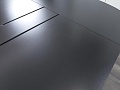 Офисный стол для переговоров Bene 2 600х1 350х780 МДФ Черный T-Meeting Австрия (СГПЧ-03112)