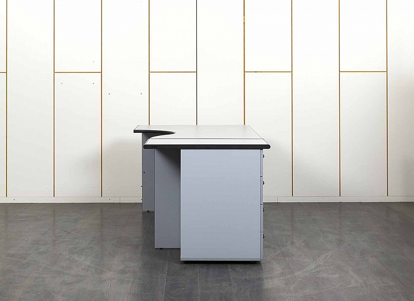 Комплект офисной мебели стол с тумбой  1 600х980х750 ЛДСП Серый   (СПУСКл-25031)