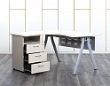 Купить Комплект офисной мебели стол с тумбой  1 400х1 400х740 ЛДСП Клен   (СПУВКл-30052)