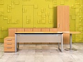 Кабинет руководителя  Steelcase ЛДСП Ольха Франция  КРЛ4-04026