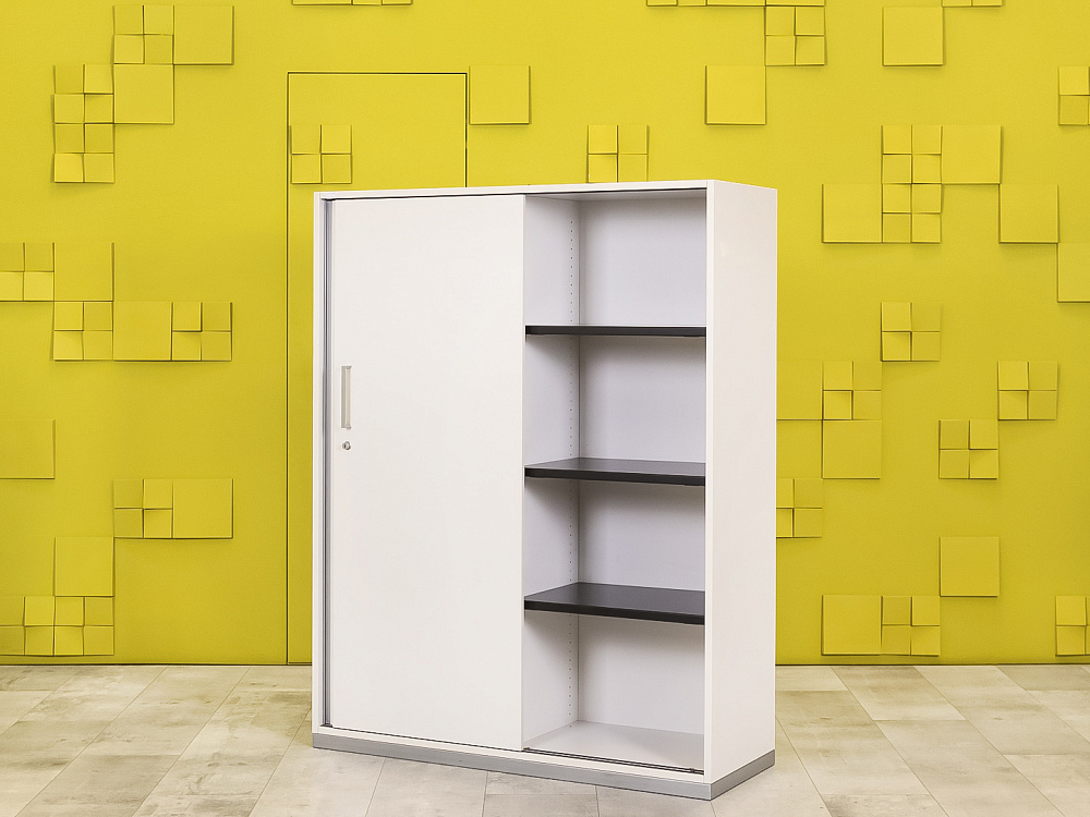 Шкаф для документов офисный Steelcase ЛДСП Белый Германия  ШД2ДБ2-30016