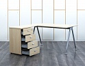 Купить Комплект офисной мебели стол с тумбой  1 400х1 600х750 ЛДСП Клен   (СПУВКл-13033)