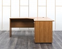 Купить Комплект офисной мебели стол с тумбой  1 600х1 600х750 ЛДСП Ольха   (СПУЛКп-13052)