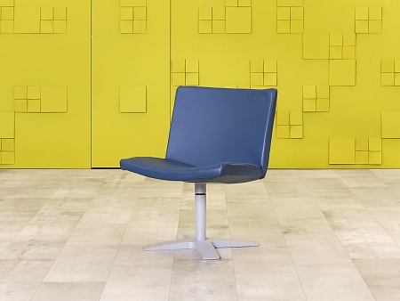 Комплект из 2-х мягких кресел 1x1 Кожа Синий Импорт_КНКНК-290124