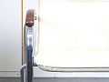 Конференц кресло для переговорной  Бежевый Дерево/кожзам    (УДКБ(Самба.Под.Орех))