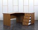 Купить Комплект офисной мебели стол с тумбой  1 600х1 180х750 ЛДСП Ольха   (СПУЛКп-28091)