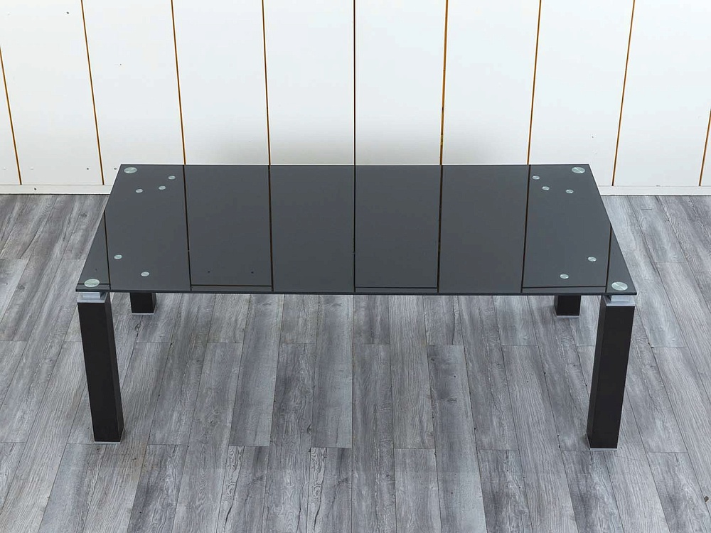 Офисный стол для переговоров Sinetica 2 000х1 000х715 Стекло Черный TAO GLASS  (СГПС-18114)