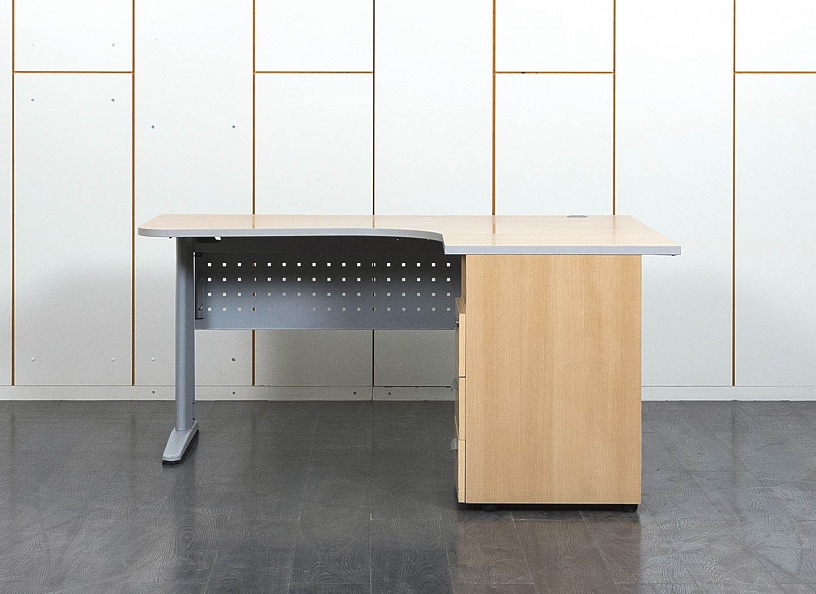 Комплект офисной мебели стол с тумбой  1 600х900х740 ЛДСП Ольха   (СПУЛКП-06041)