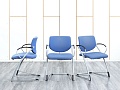 Конференц кресло для переговорной  Синий Ткань SteelCase   (УДТН-01074)