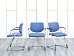 Конференц кресло для переговорной  Синий Ткань SteelCase   (УДТН-01074)