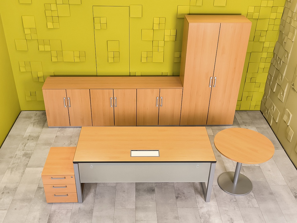 Кабинет руководителя  Steelcase ЛДСП Ольха Франция  КРЛ-04026