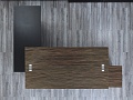 Кабинет руководителя Sinetica 2 280х2 000х730 Шпон Зебрано Ego Cotto  (КРЗ-07034)