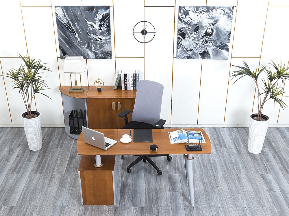 Стол для руководителя Codutti 1 600х600х760 МДФ Орех Master Point  (СРПХк-03054)