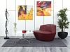 Офисный диван Tacchini Кожа Красный Polar Sofa  (ДНКК-21042)