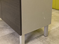Шкаф для документов офисный Sinetica 1000x440x1210 Закрытый ЛДСП Венге; Серый Импорт_ШД4ДЕ-070823