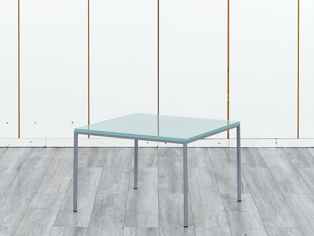 Журнальный столик  600х600х390 Стекло Серый   (СЖПС-14084)