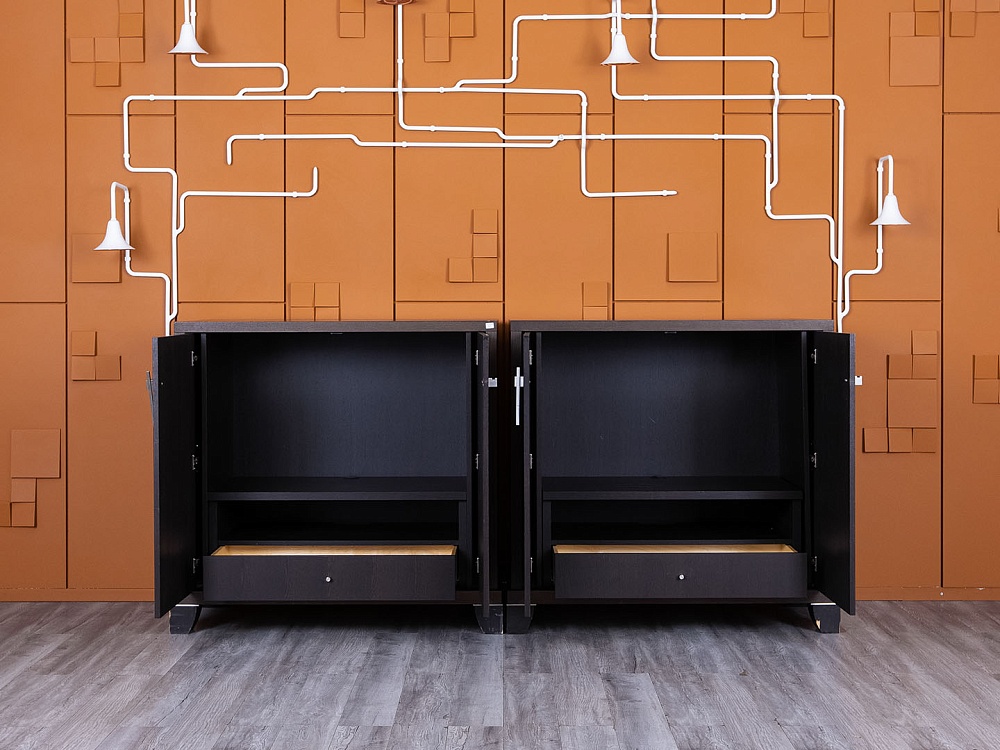 Шкаф для документов  1 200х600х1 160 Шпон Венге   (ШД2ДЕК-08075)