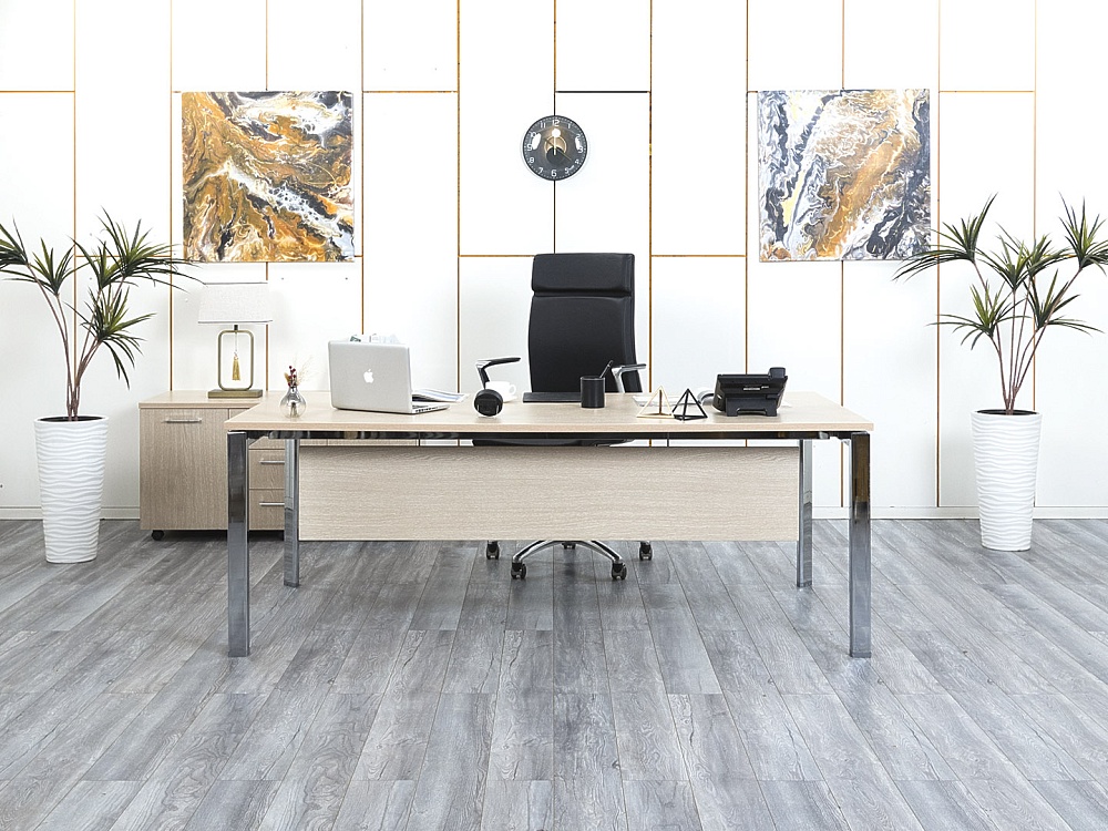 Стол для руководителя Sinetica 2 000х1 000х750 ЛДСП Зебрано   (СРПЗк-20034)