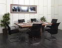 Купить Офисный стол для переговоров  2 050х1 370х740 ЛДСП Орех   (СГПХ-06071)