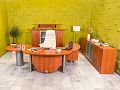 Кабинет руководителя Bosse Luxe Камбио ЛДСП Ольха Россия_КРЛ-291124