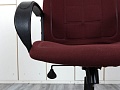 Офисное кресло руководителя   Ткань Красный   (КРТК-01104)