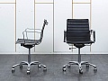Офисное кресло руководителя  LUXY Кожа Черный Light B  (КРКЧ-16121)