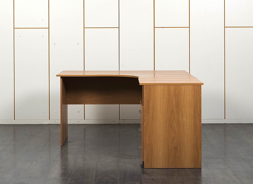 Комплект офисной мебели стол с тумбой  1 400х1 200х750 ЛДСП Ольха   (СПУЛКп-10061)