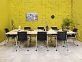 Офисный стол для переговоров Steelcase ЛДСП Зебрано Франция  СГПЗ2-04026