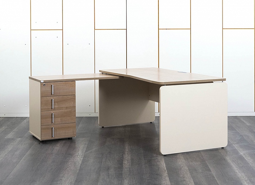 Комплект офисной мебели стол с тумбой Accord 1 600х1 720х750 ЛДСП Зебрано   (СПУЗКл-10062)