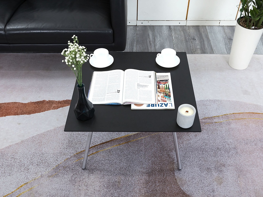 Журнальный столик Walter Knoll 620х620х380 Шпон Черный   (СЖПЧ-28121)