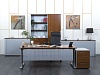 Кабинет руководителя Bene 1 800х1 800х750 Шпон Орех   (КРХ1-08091)