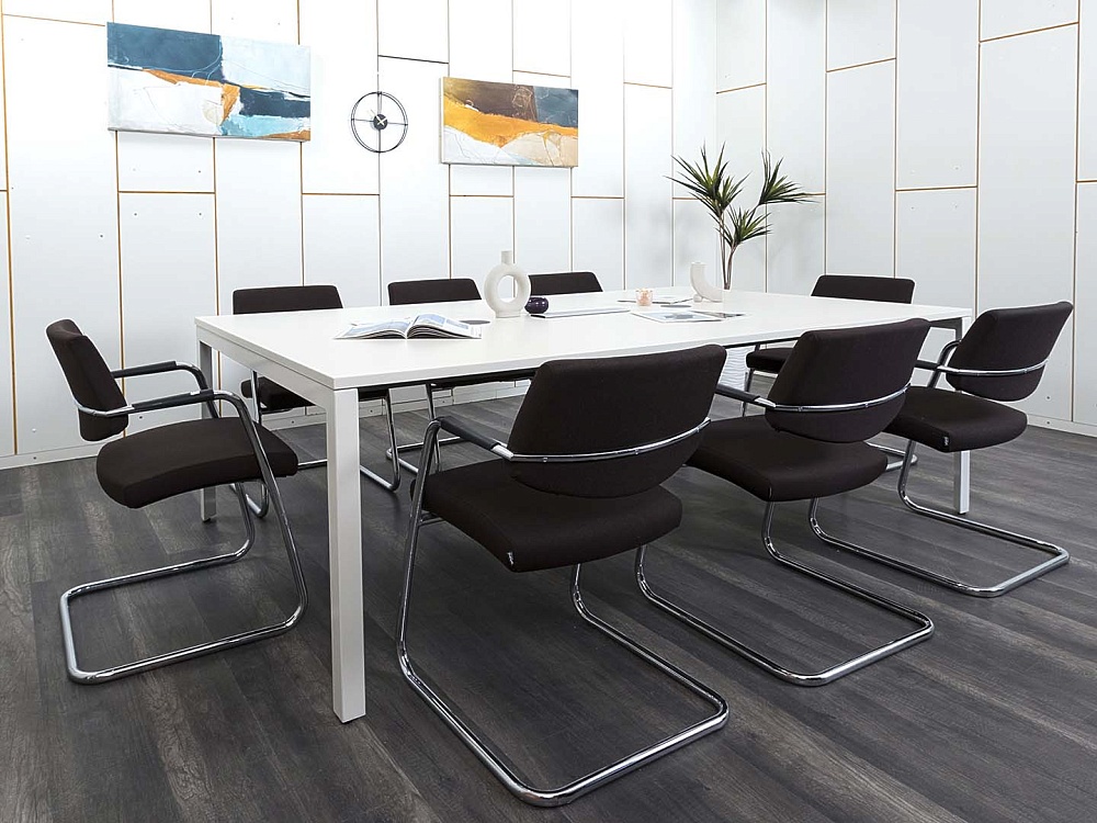Офисный стол для переговоров Herman Miller 2 400х1 400х750 ЛДСП Белый   (СГПБ-02122)