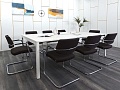 Офисный стол для переговоров Herman Miller 2 400х1 400х750 ЛДСП Белый   (СГПБ-02122)