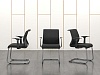 Конференц кресло для переговорной  Черный Ткань SteelCase   (УДТЧ-10081)