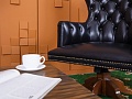 Офисное кресло руководителя  Art&amp;amp;Moble Кожа Черный   (КРКЧ-27035)